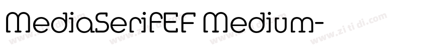 MediaSerifEF Medium字体转换